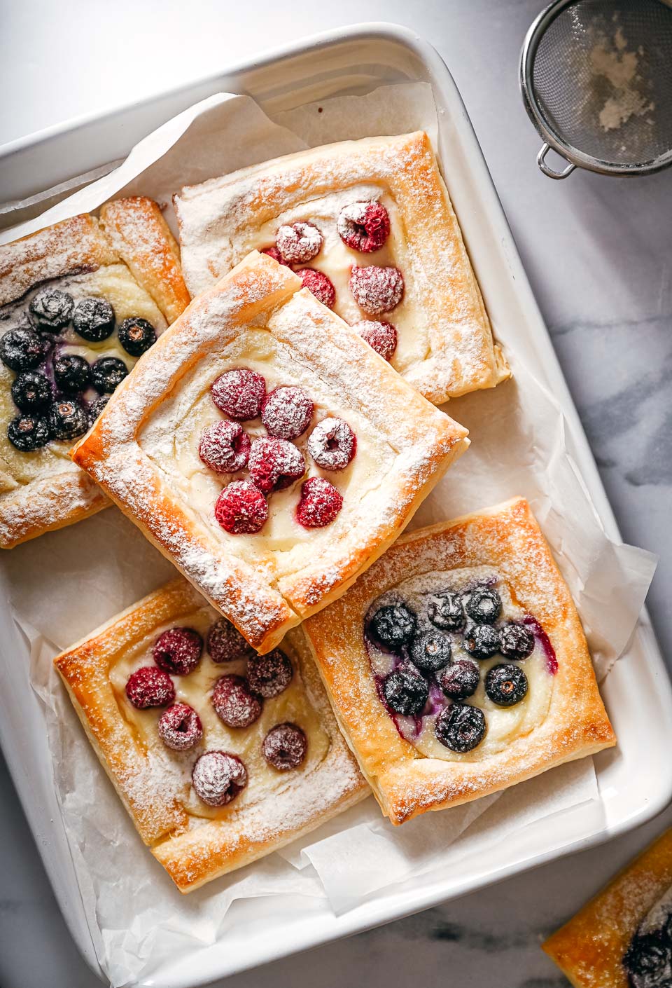 Danish pastry fresh fruit