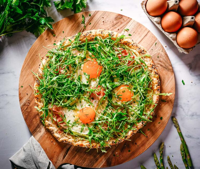 Puff pastry with eggs