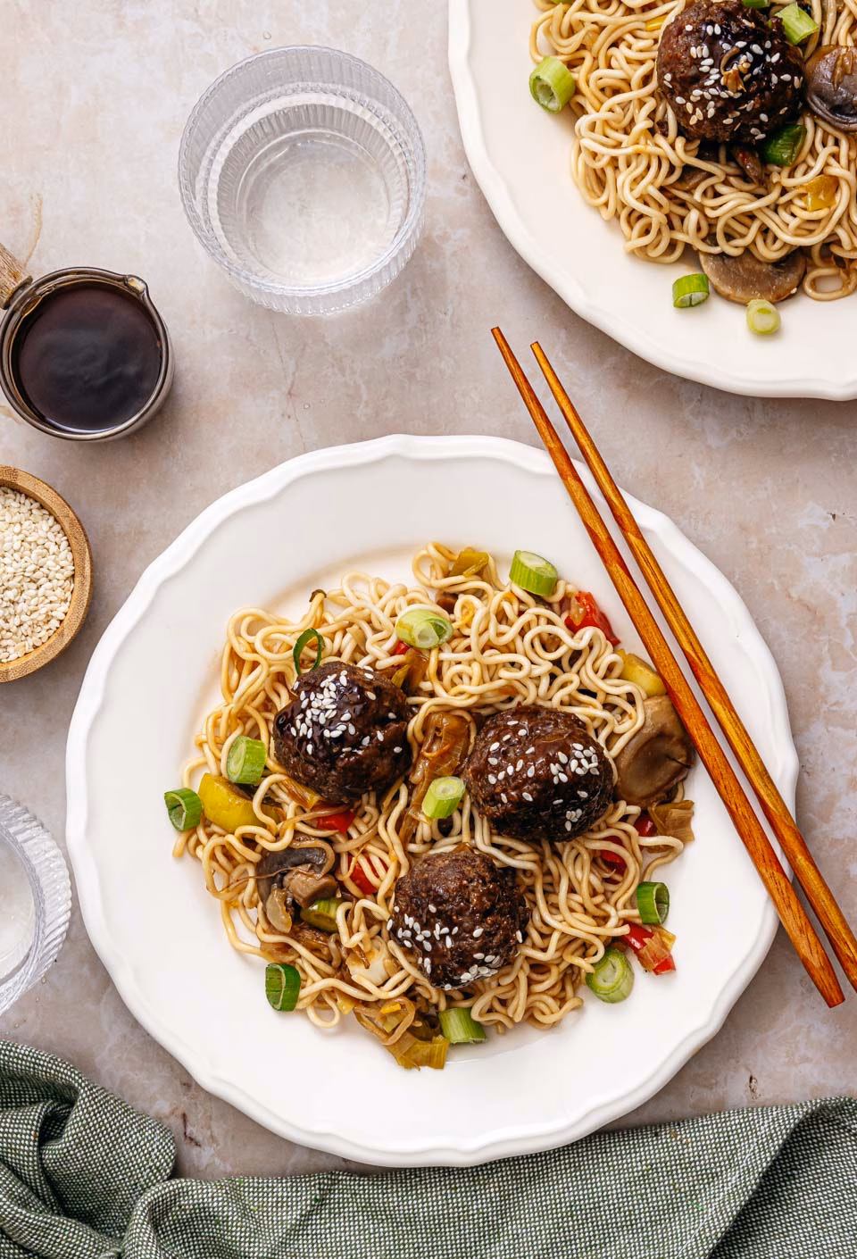 Plate of homemade beef shanghai