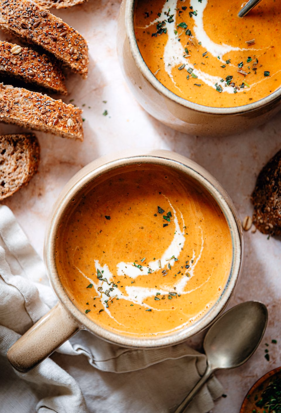 Zucchini Soup with Bell Pepper