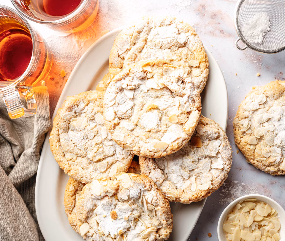 Almond croissant cookies
