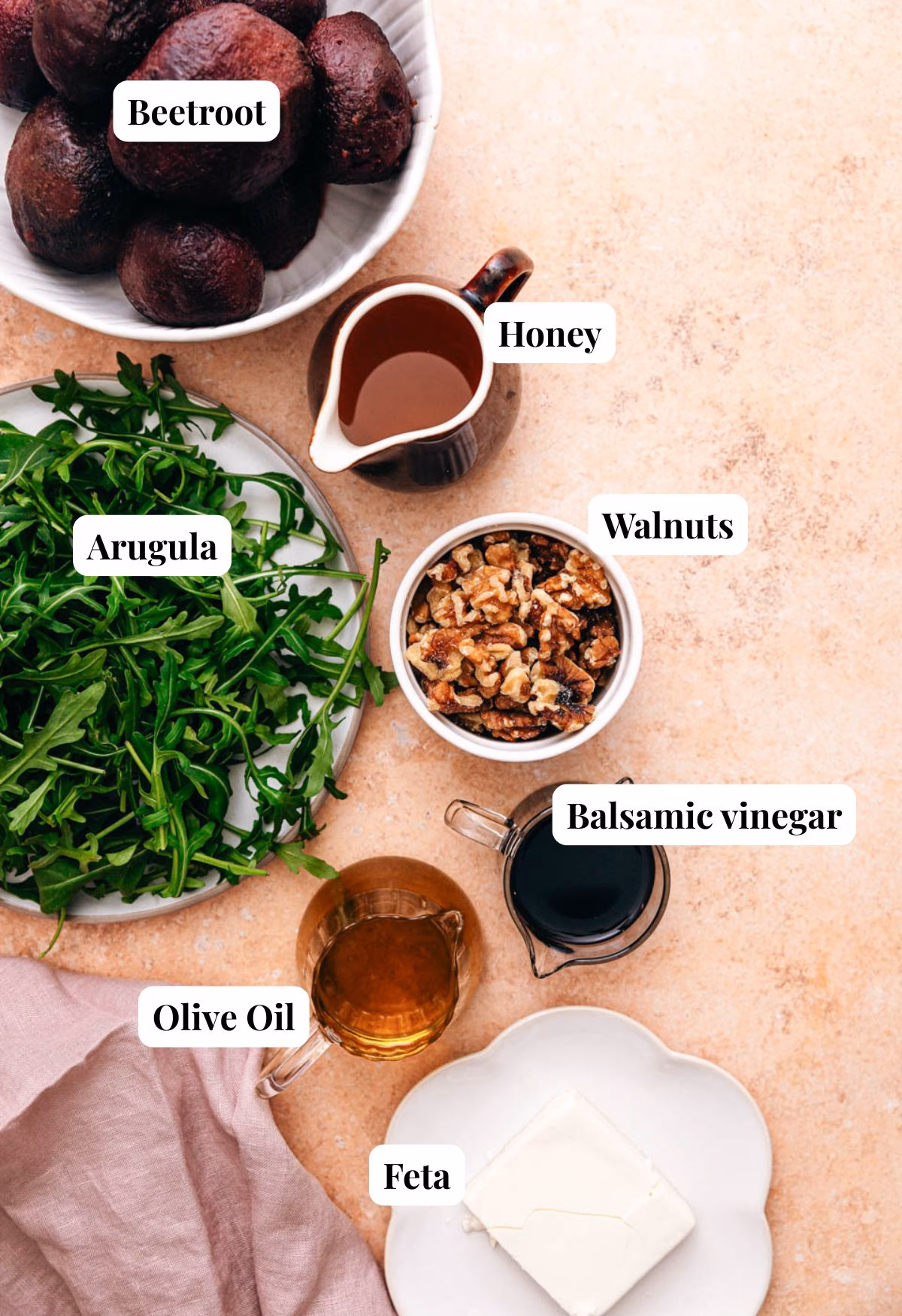 Ingredients beetroot salad