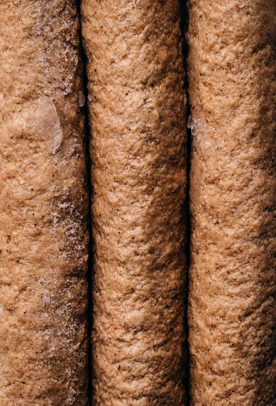 Closeup frikandellen Dutch sausage