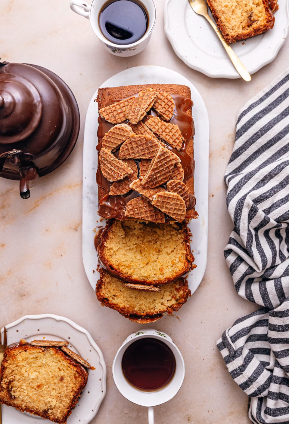 Dutch syrup waffle cake