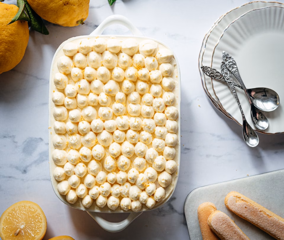 Lemon tiramisu
