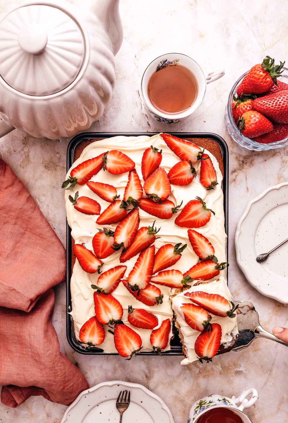 Strawberry sheet cake recipe