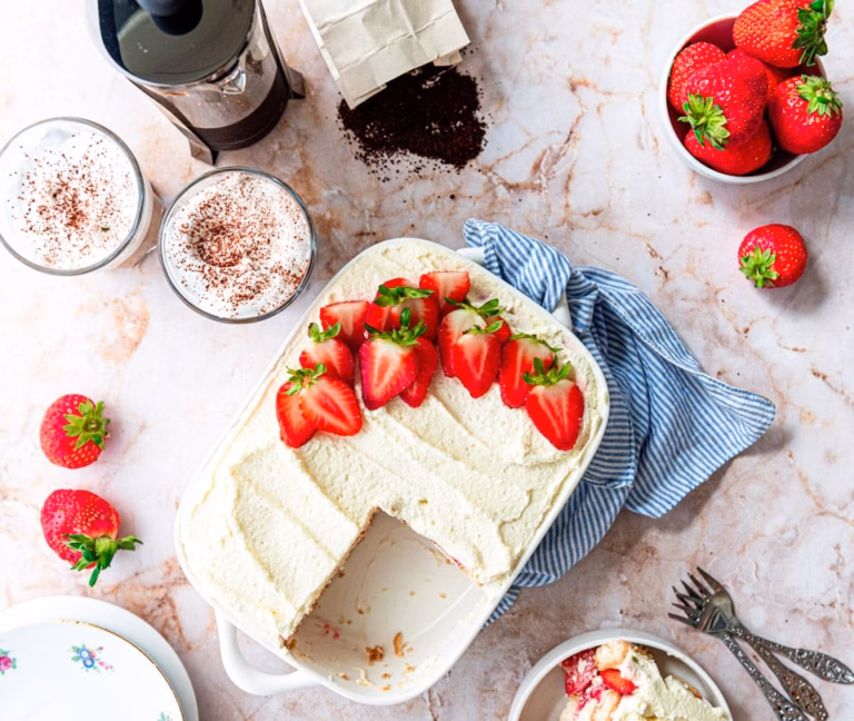 Strawberry tiramisu