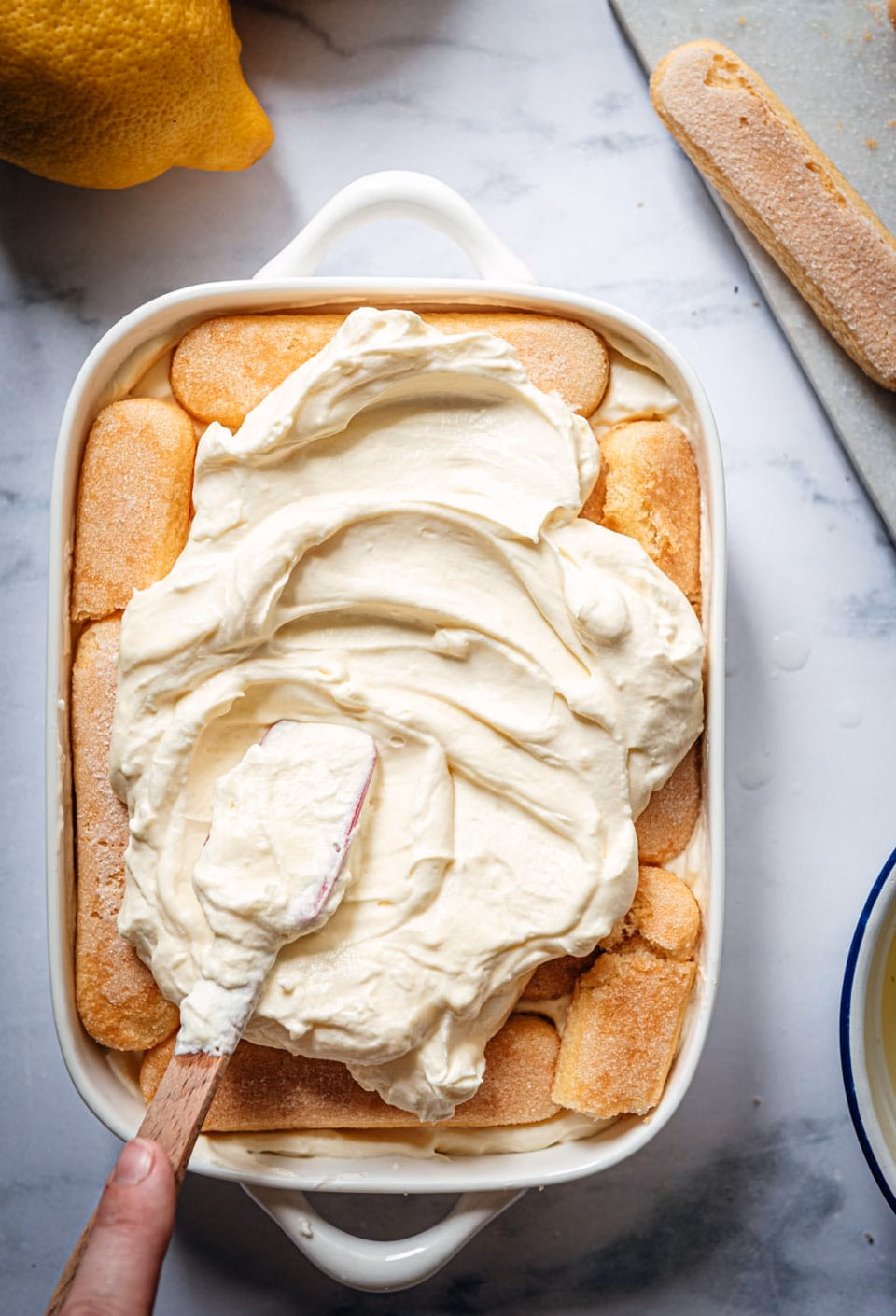 Tiramisu with lemon curd