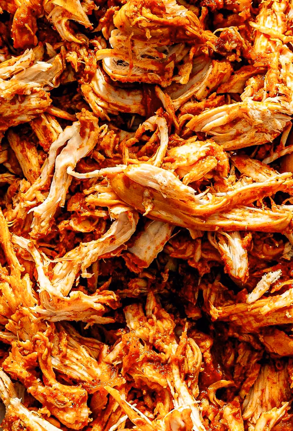 Pulled chicken from the oven