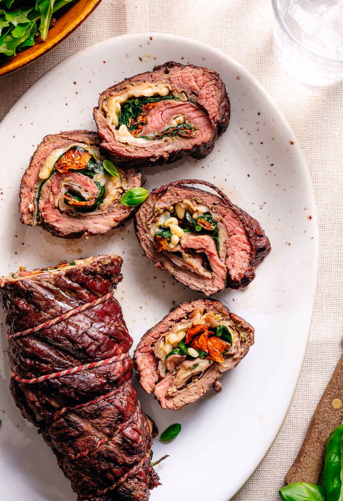 Flank steak from the barbecue