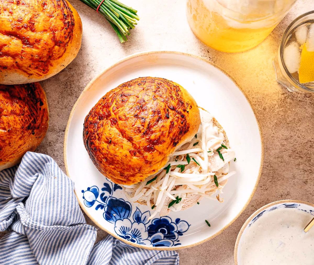 Chicken focaccia sandwich