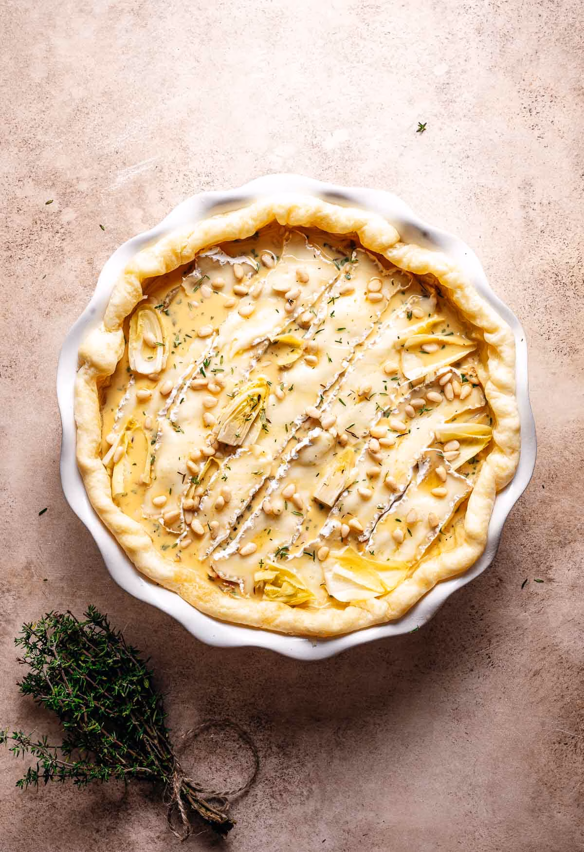 Fill the quiche