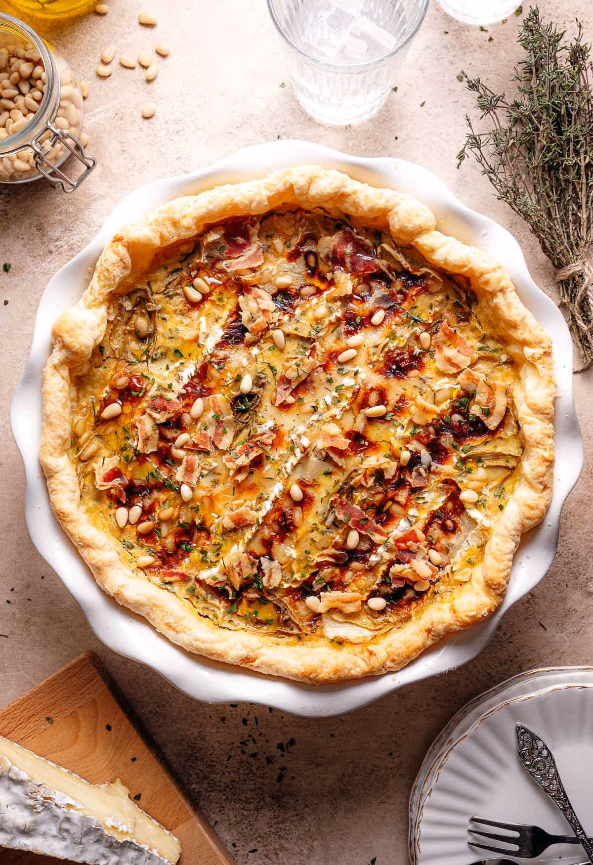 Belgian endive quiche