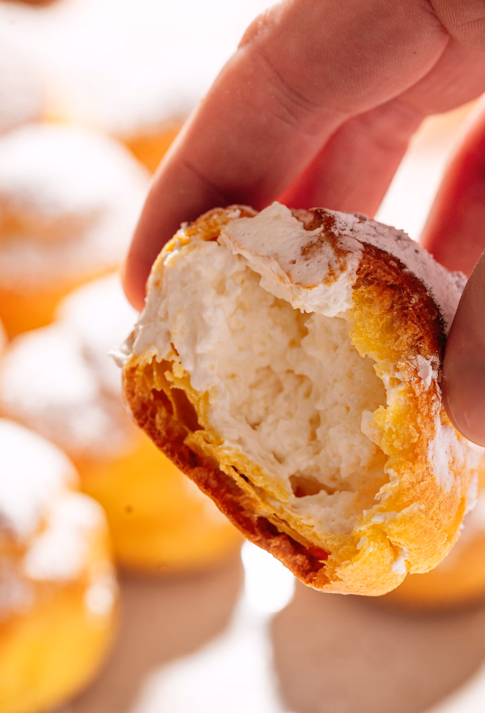 Delicious cream puffs