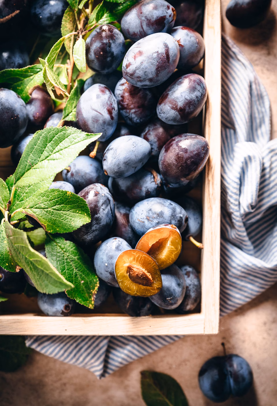 Fresh plums