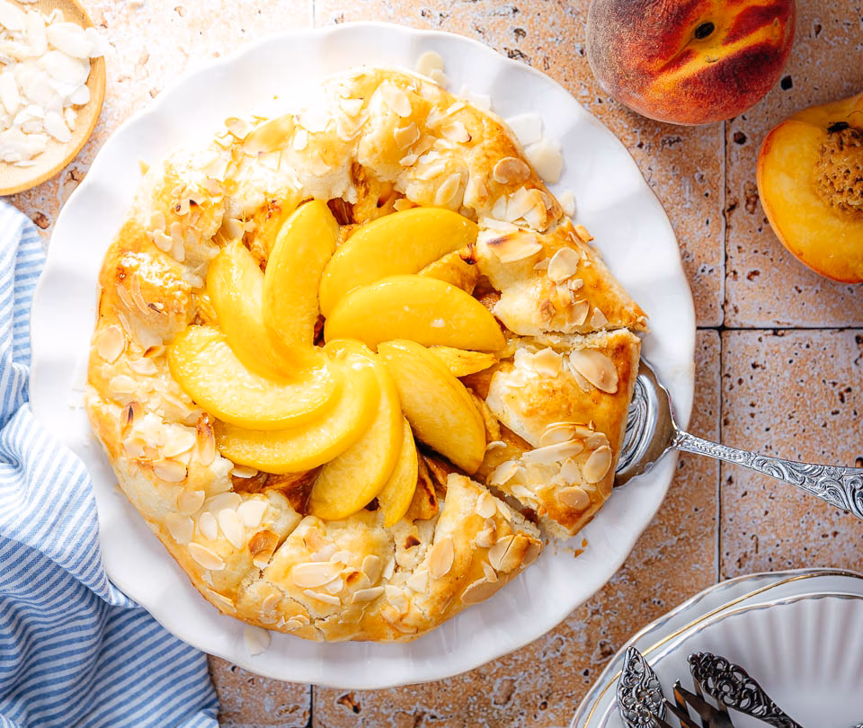 Peach galette