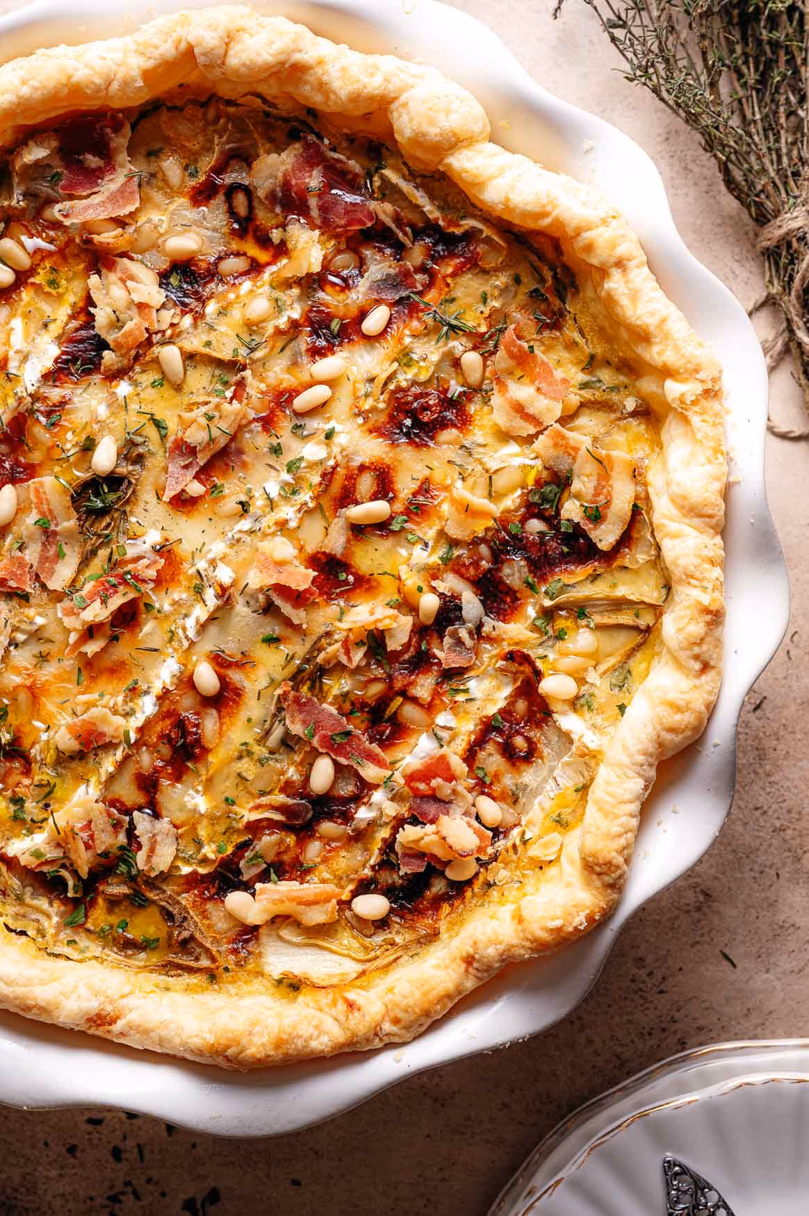 Quiche with Belgian Endive