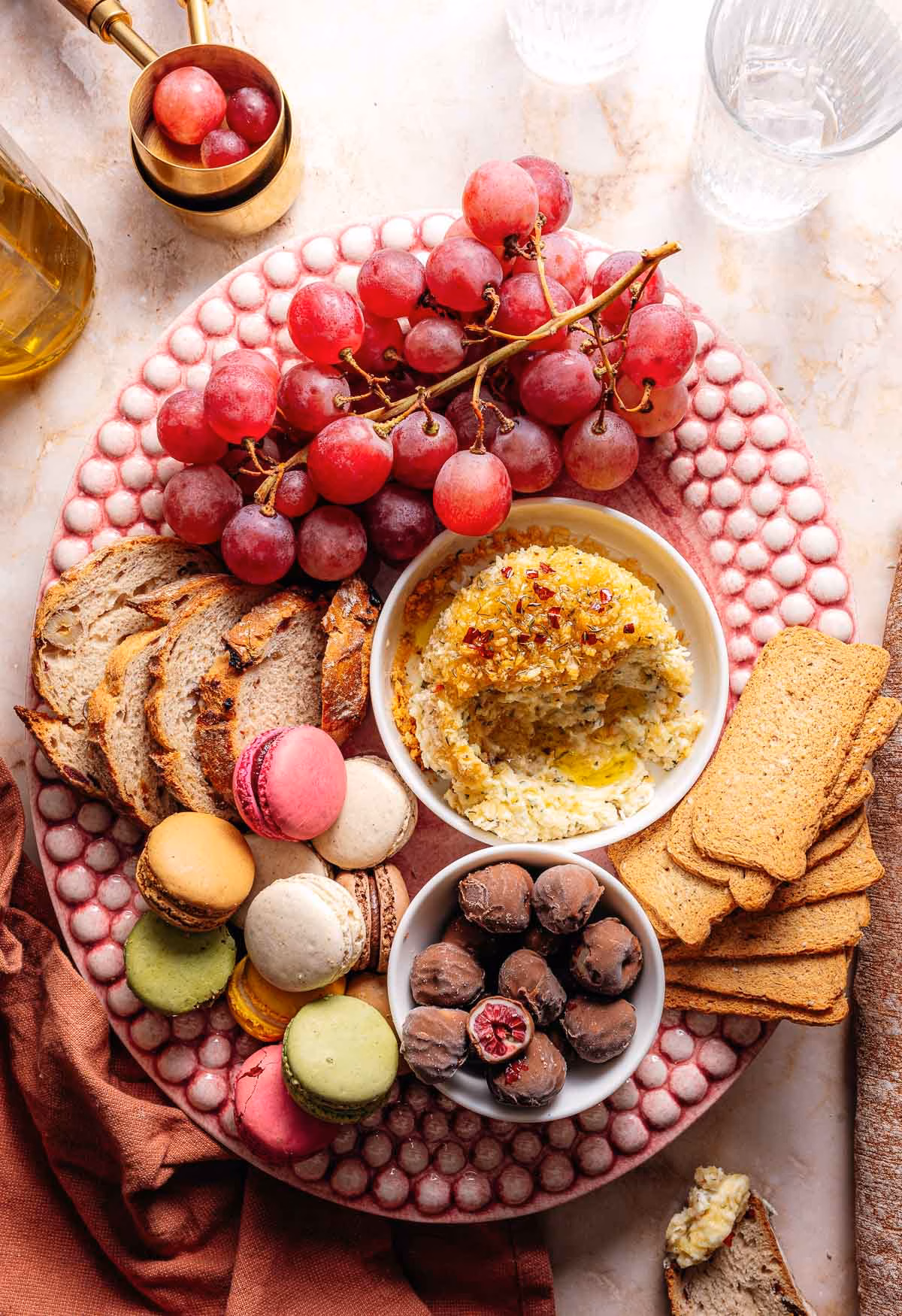 Snacks with boursin