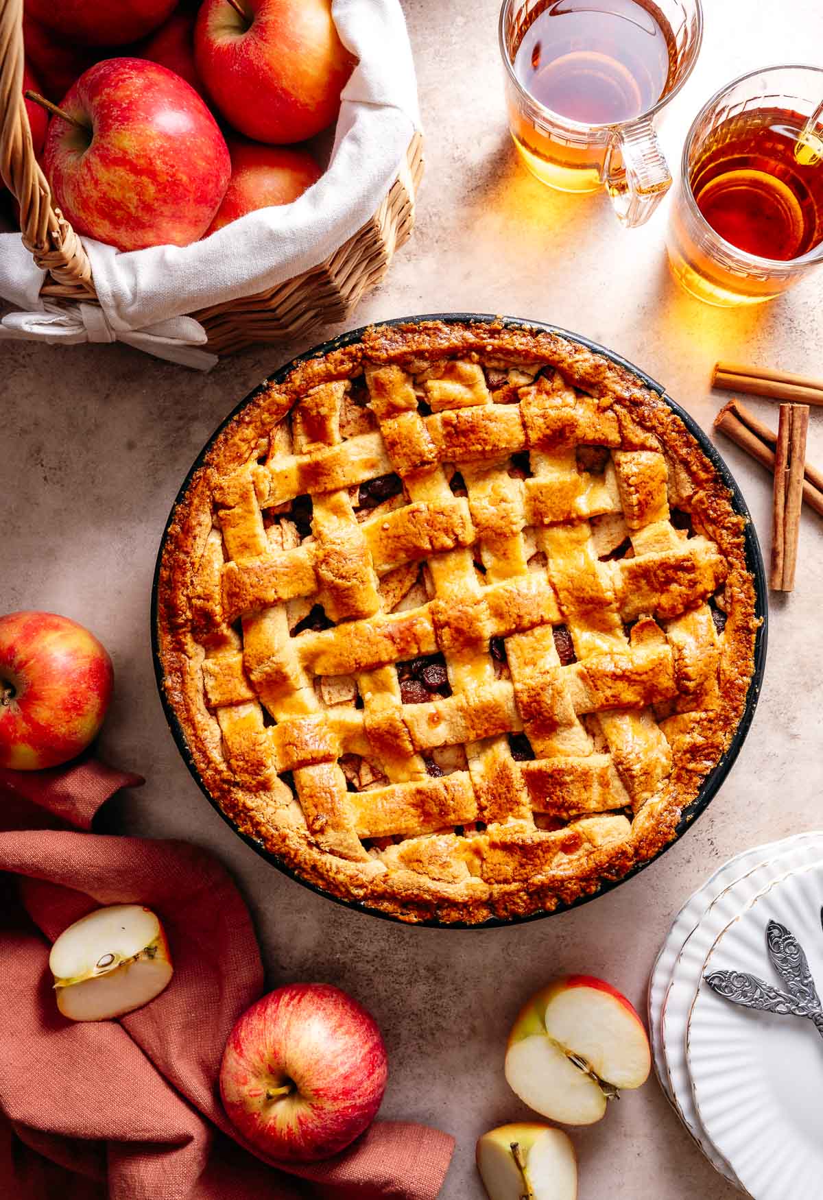 Homemade Dutch Apple pie