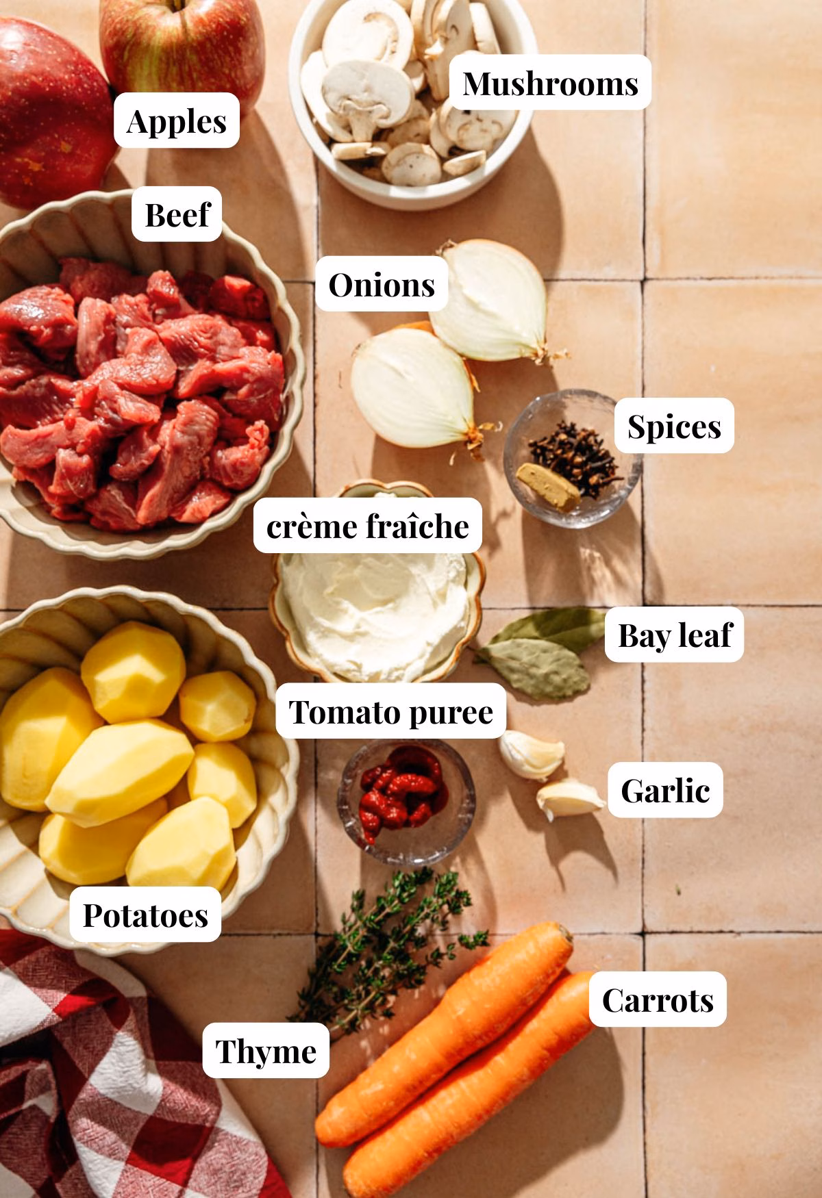 Ingredients for jachtschotel