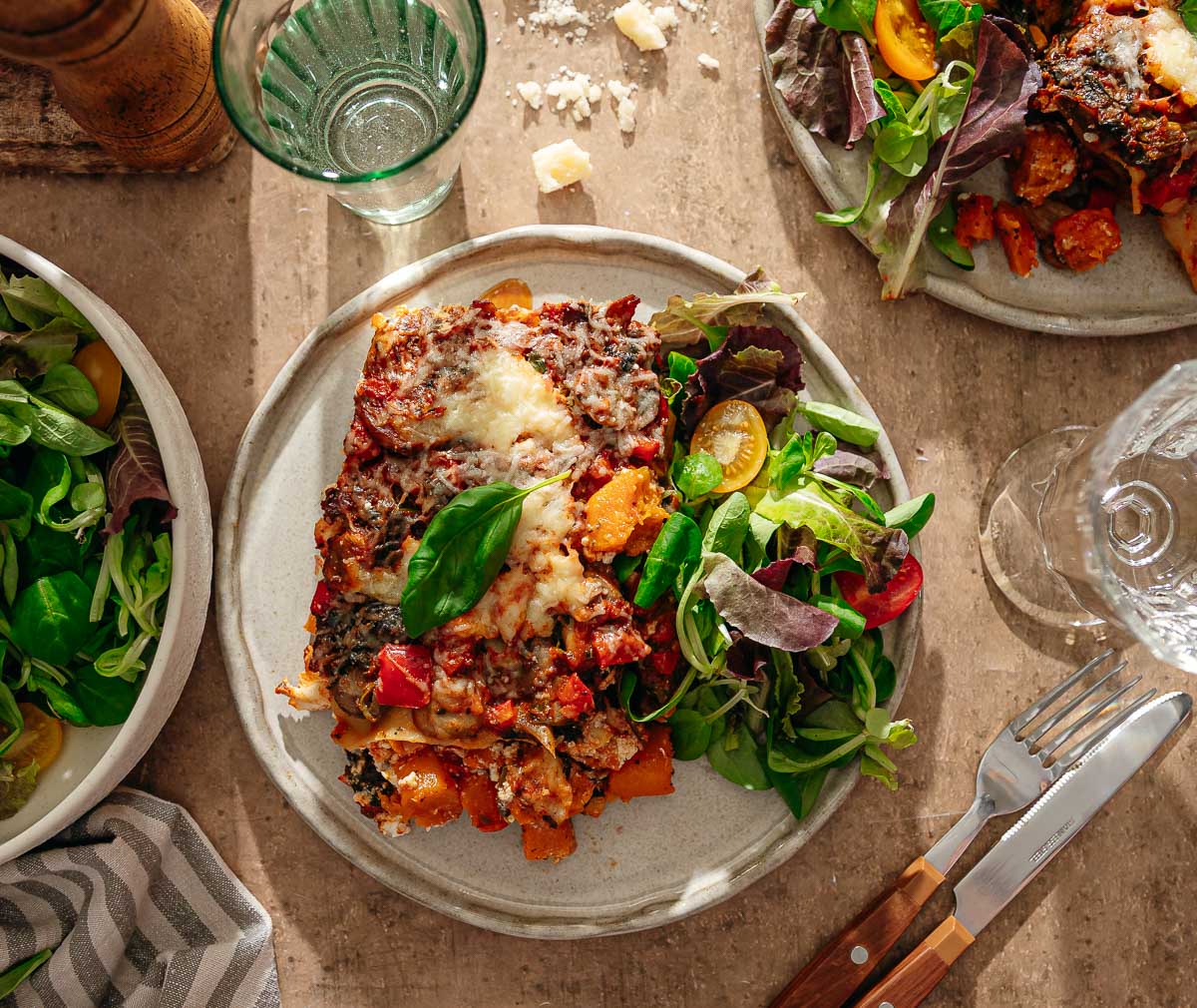 Pumpkin lasagna
